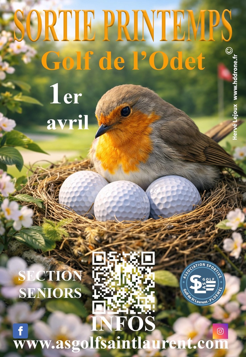 Sortie de printemps au golf de l'Odet le 1er Avril