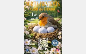 Sortie de printemps au golf de l'Odet : Une belle réussite